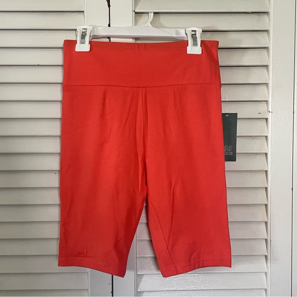 Orange Biker Shorts
